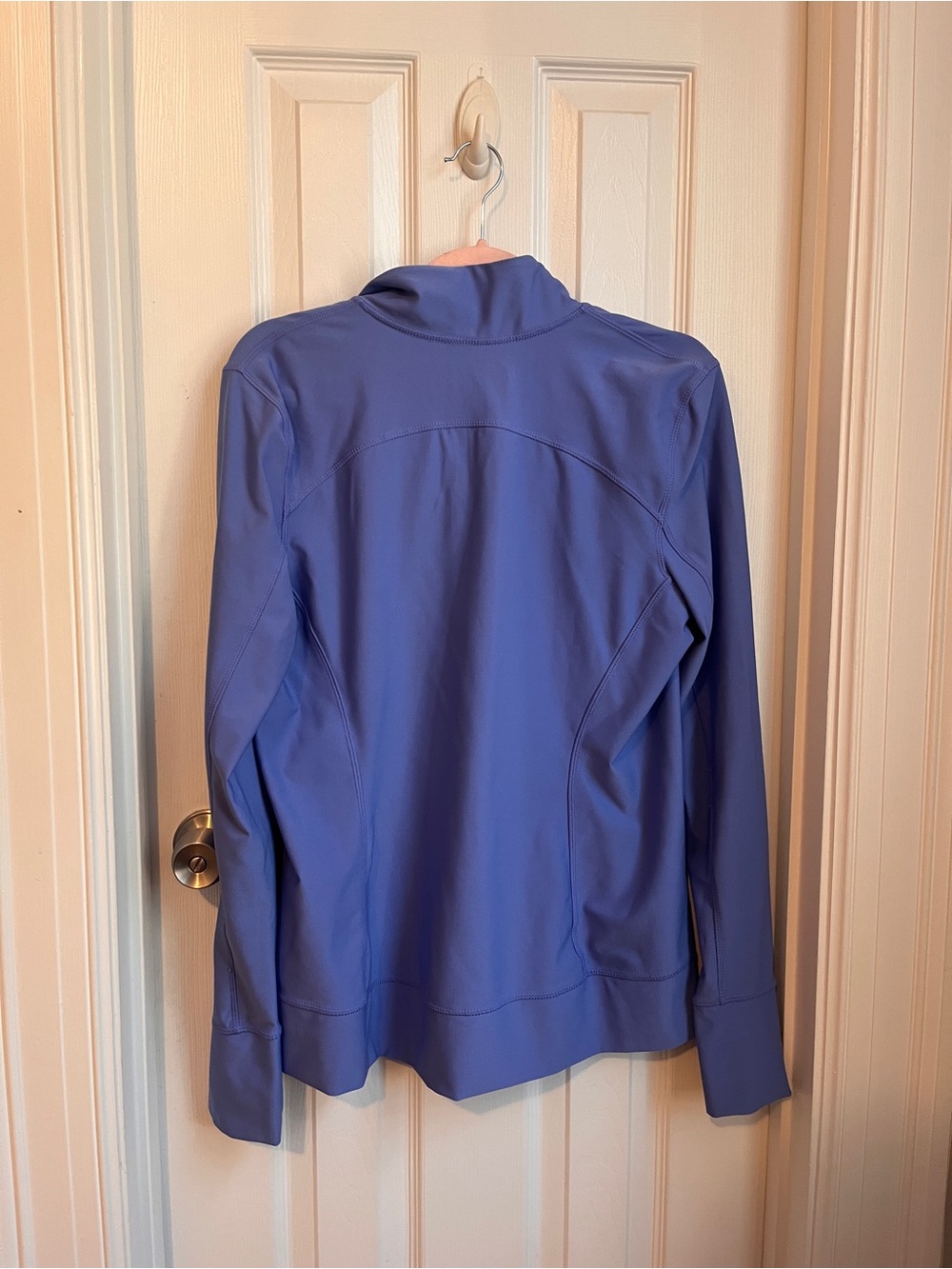 [$10 in a bundle] Eddie Bauer periwinkle zip stretch jacket size L - Picture 5 of 6
